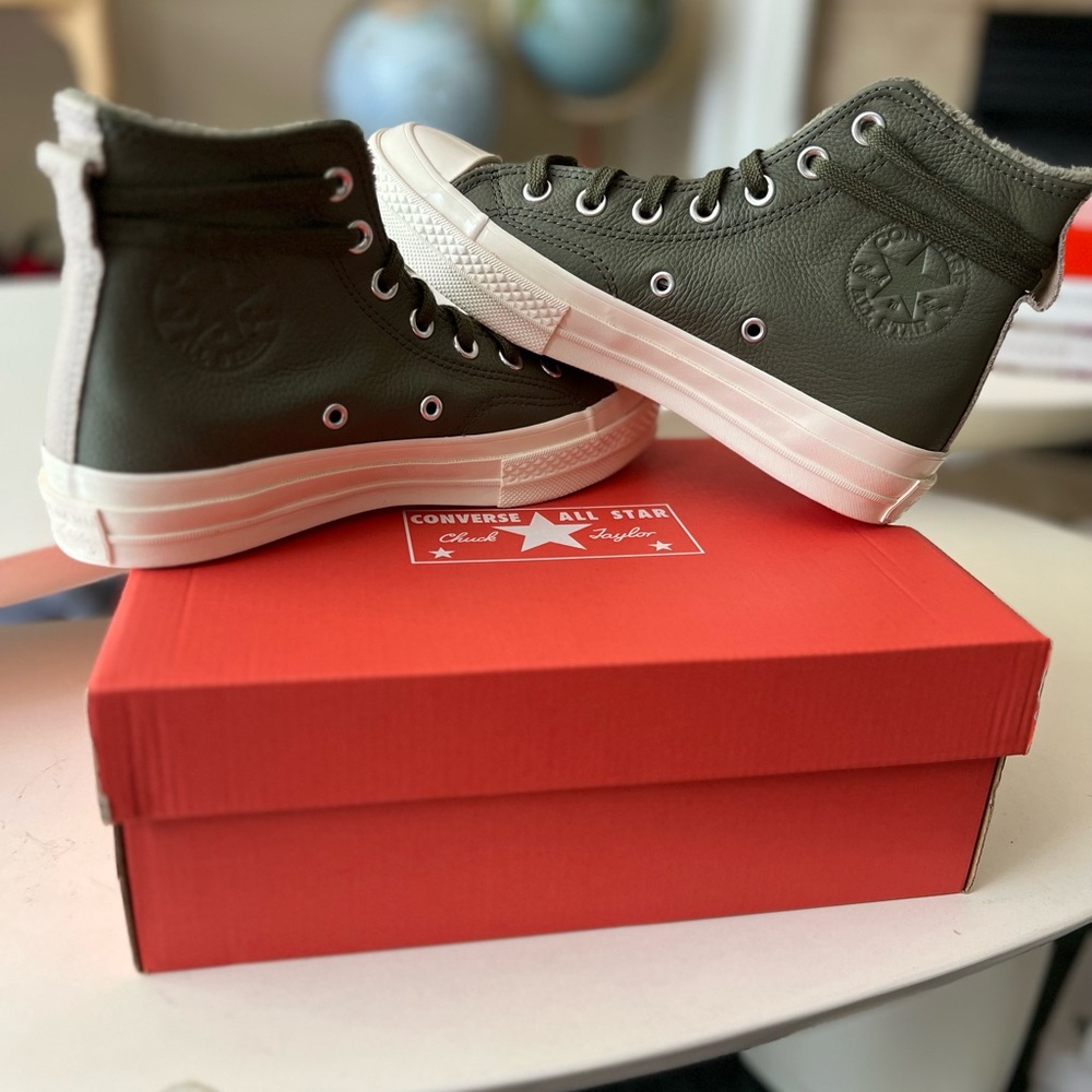 CONVERSE - Chuck 70 - Olive Green - Vulcanized rubber toe & platform outsole